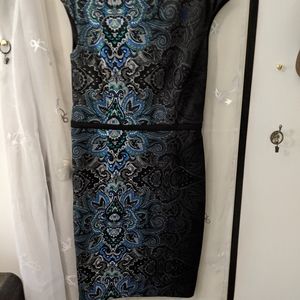 41 inch blue ombre dress